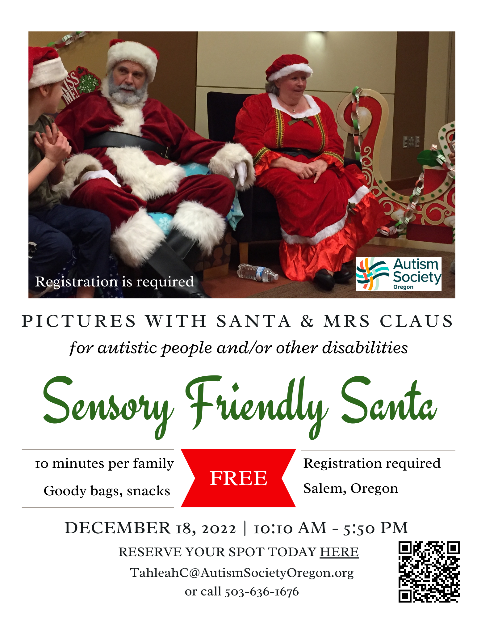 Sensory Friendly Santa - Salem